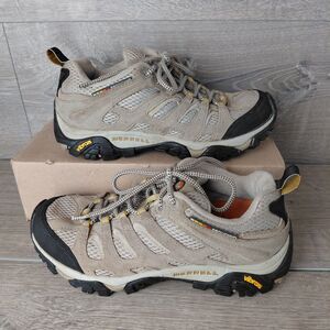 Merrell Moab Vent Shoes Womens Size 7.5 Tan Outdoor Hiking Sneakers Vibram Low